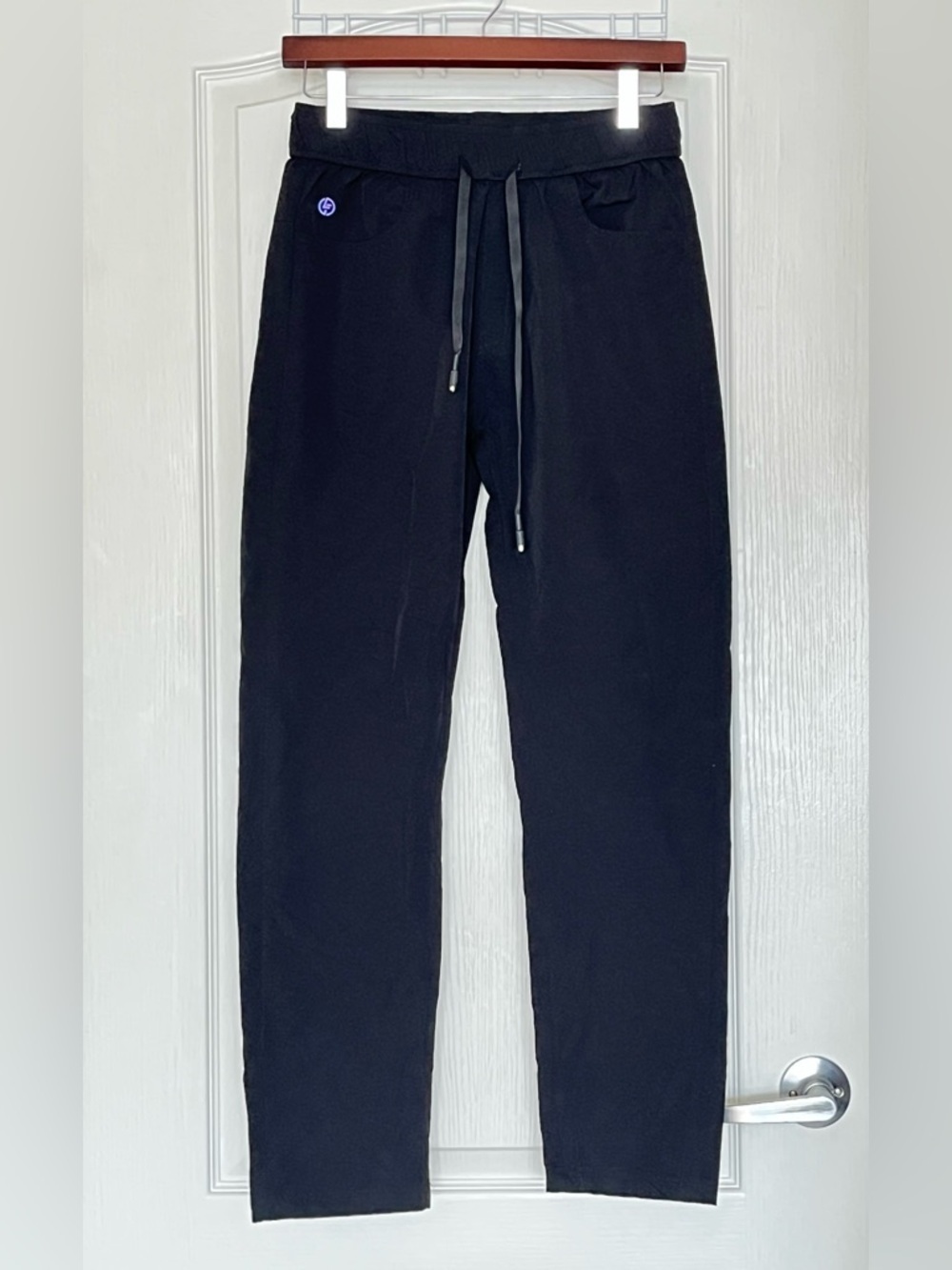 LEUFORT Clothing Black Joggers Drawstring Track Pants Size M 
Athleisure Workout